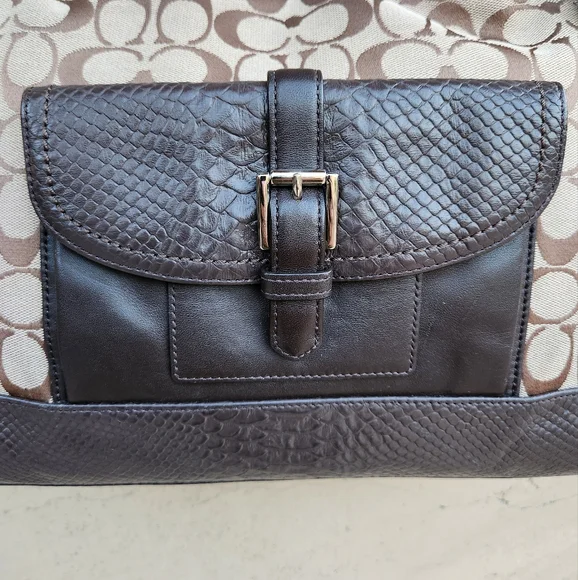 Coach Charlie Signature Python Hobo - Picture 9 of 10